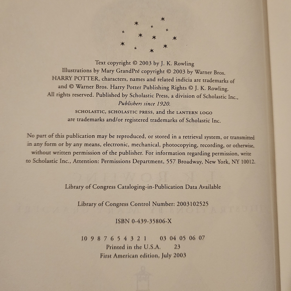 Harry Potter First Edition 9 Book Set - Picture 16 of 16